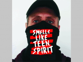 Smells like Teen Spirit  univerzálna elastická multifunkčná šatka vhodná na prekritie úst a nosa aj na turistiku pre chladenie krku v horúcom počasí (použiteľná ako rúško )